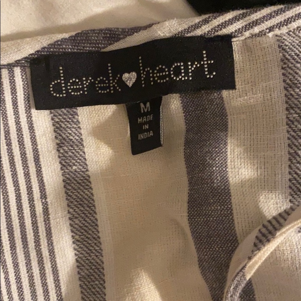 Striped Cropped jumpsuit - Picture 3 of 5